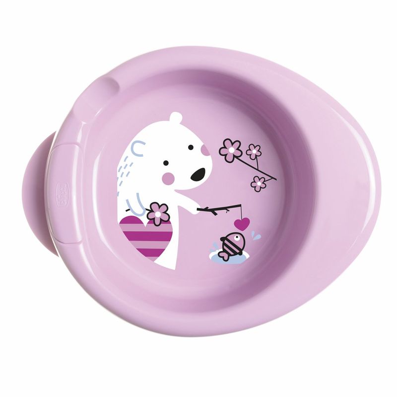 Chicco Piatto Pappa Calda Rosa 6m+