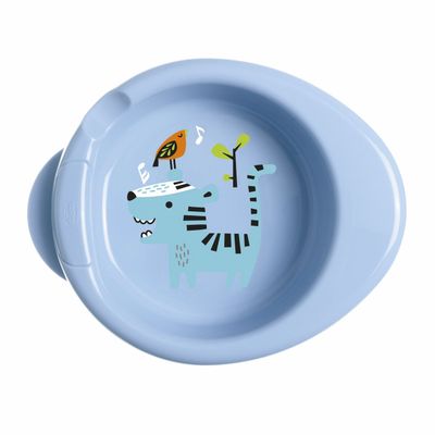 Chicco Piatto Pappa Calda Azzurro 6m+