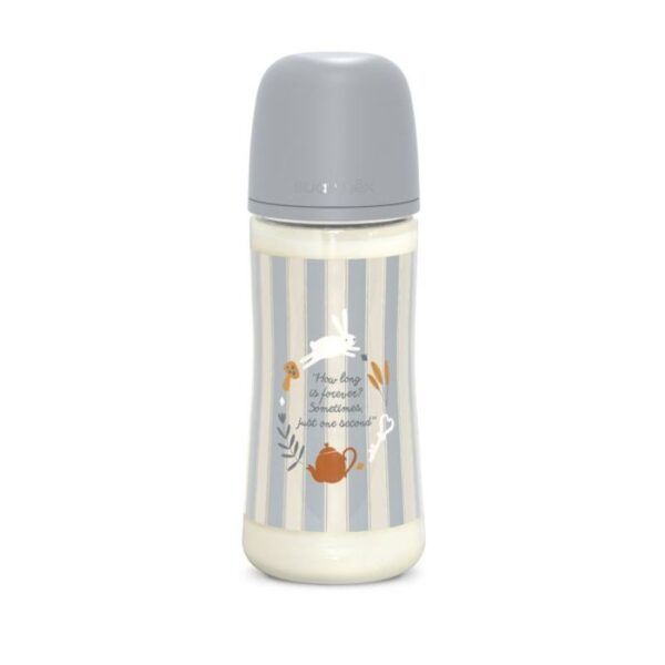 Suavinex Biberon Wonderland Tettarella Simmetrica SX Pro Flusso Denso Azzurro 360ml