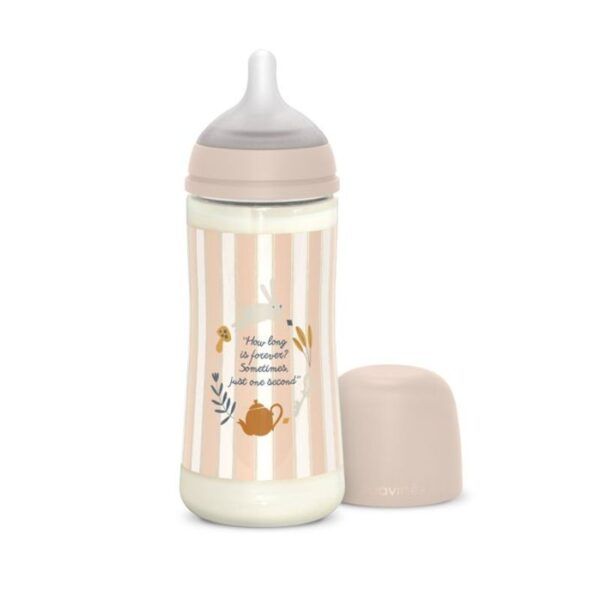 Suavinex Biberon Wonderland Tettarella Simmetrica SX Pro Flusso Denso Rosa 360ml