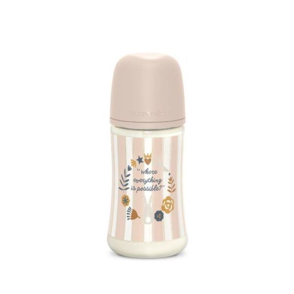 Suavinex Biberon Wonderland Tettarella Simmetrica SX Pro Flusso Medio Rosa 270ml
