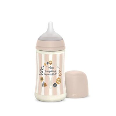 Suavinex Biberon Wonderland Tettarella Simmetrica SX Pro Flusso Medio Rosa 270ml