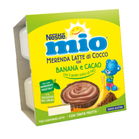 Nestle Mio Merende al Latte di Cocco con Banana e Cacao 4 da 90gr