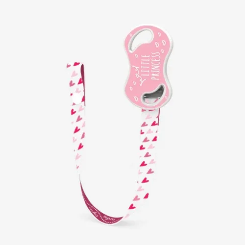 Nuvita Nastrino Portasucchietto con Bottone di Chiusura Rosa
