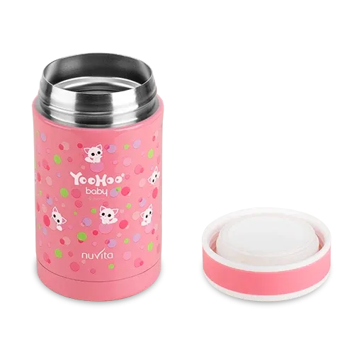 Nuvita Contenitore Termico in Acciaio Inox per Cibi e Liquidi Rosa 500ML -55072