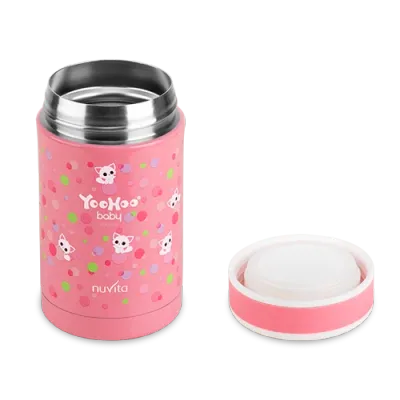 Nuvita Contenitore Termico in Acciaio Inox per Cibi e Liquidi Rosa 500ML -55072