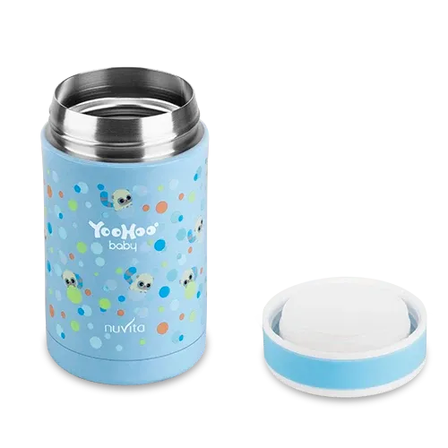 Nuvita Contenitore Termico in Acciaio Inox per Cibi e Liquidi Azzurro 500ML -55072