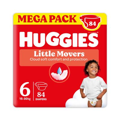 Huggies Pannolino Little Movers Megapack 6 Tg 15-30kg da 84 pz