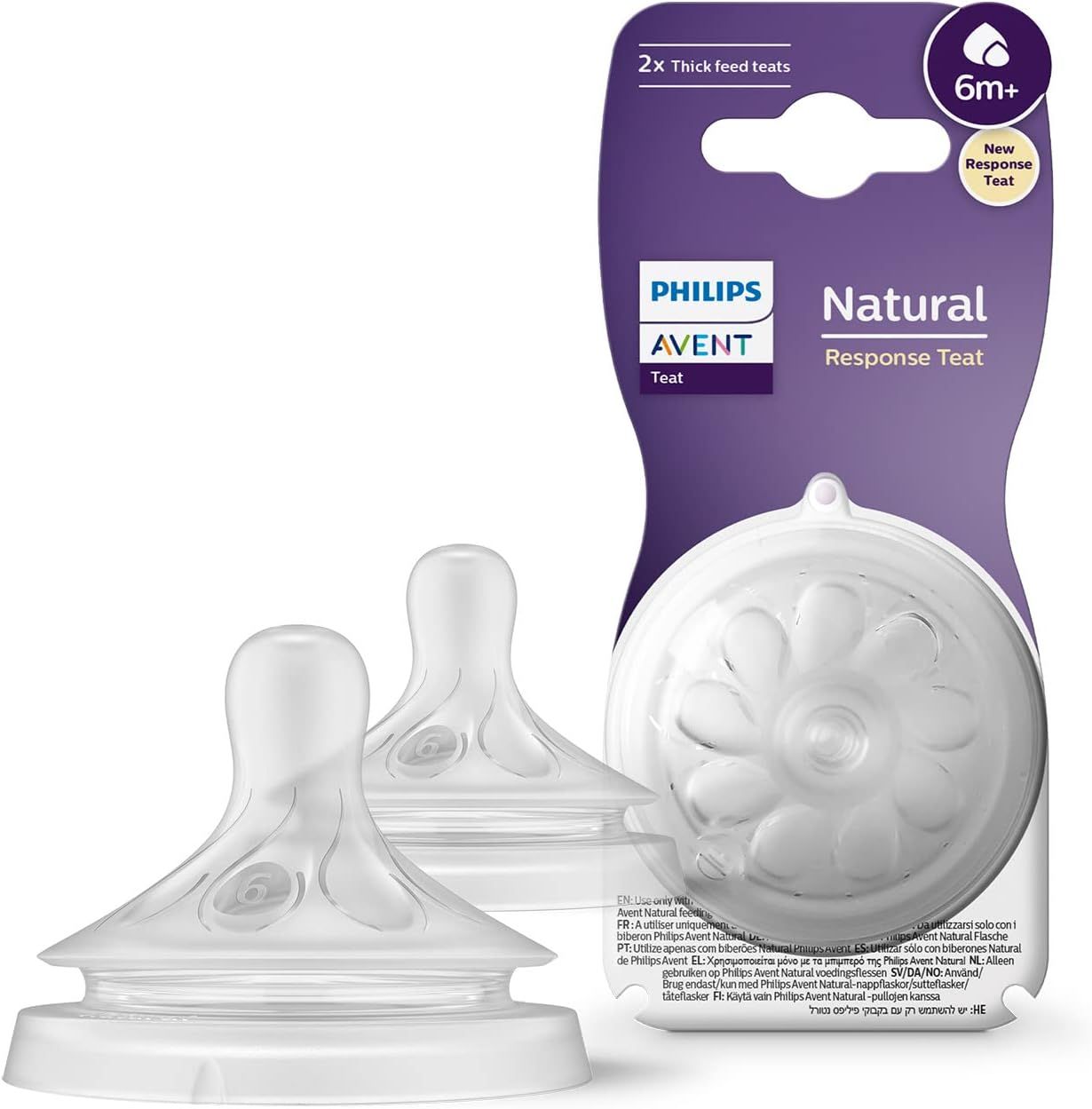 Avent Tettarella per Biberon Natural Response 6 mesi+ goccia pappa senza BPA SCY966/02