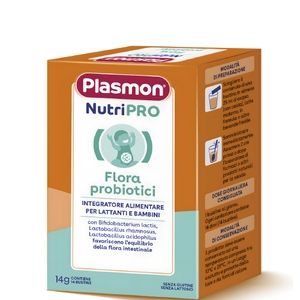Plasmon Nutripro Flora Probiotici  Integratore per Lattanti e Bambini da 14 bustine