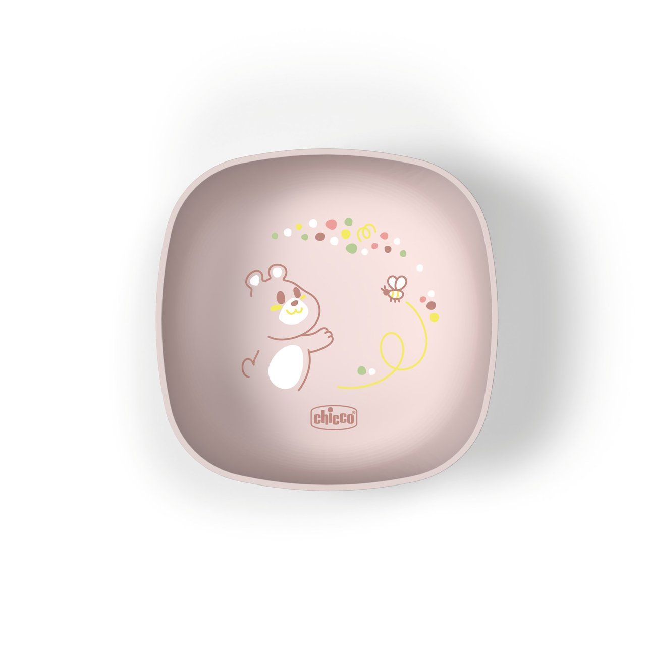 Chicco Set Pappa Svezzamento Ciotola con Coperchio Rosa 6M+