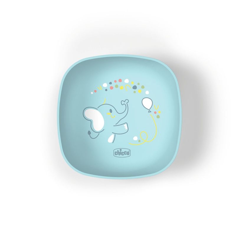 Chicco Set Pappa Svezzamento Ciotola con Coperchio Azzurro 6M+