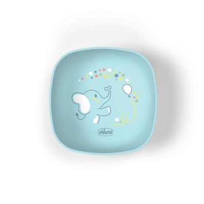 Chicco Set Pappa Svezzamento Ciotola con Coperchio Azzurro 6M+