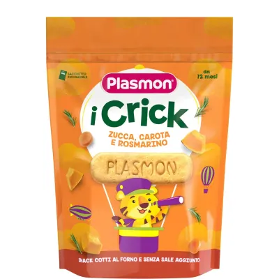 Plasmon Biscotto Crick Zucca Carota Rosmarino 100g