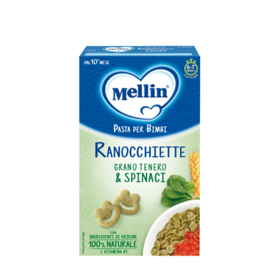 Mellin Pastina Ranocchiette con Grano Tenero &amp; Spinaci 280gr
