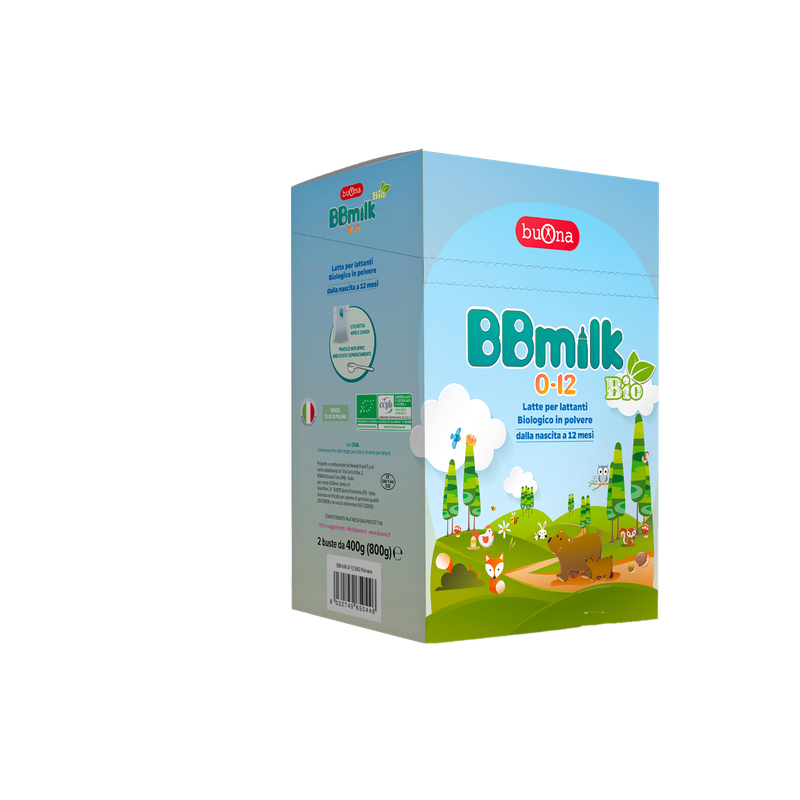 Bbmilk Latte Bio 0-12 Mesi Polvere  2 Bustine da 400g (800 g)