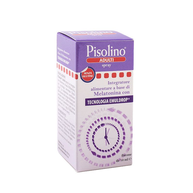 Pediatrica Pisolino Adulti spray integratore di Melatonina. Flacone da 10 ml .