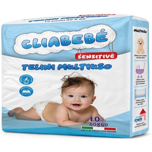 Cliabebe&#39; Telini Sensitive Multiuso 60x60 da 10 px