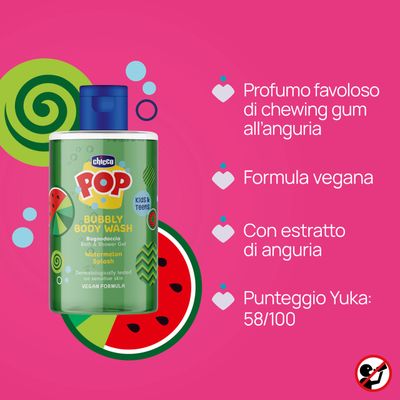 Chicco Pop Bagnoschiuma Anguria da 300ml