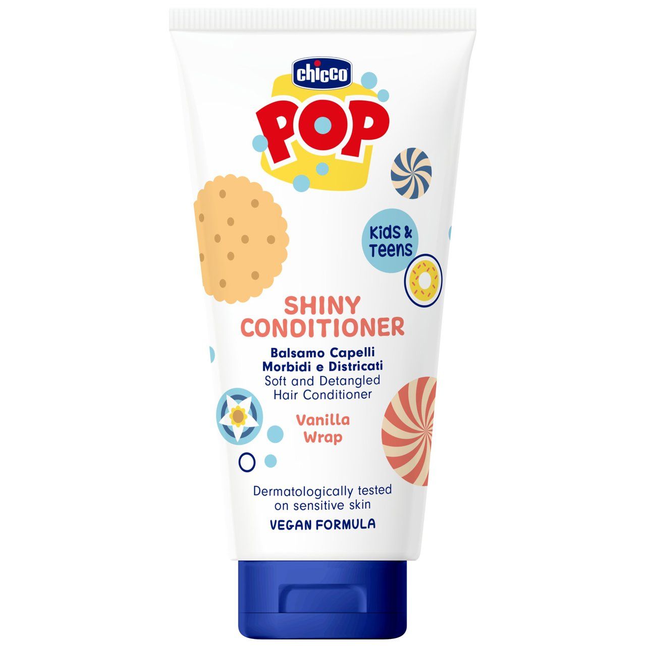 Chicco Pop Balsamo Capelli Morbidi e Districati a Vaniglia wrap da 150 ml