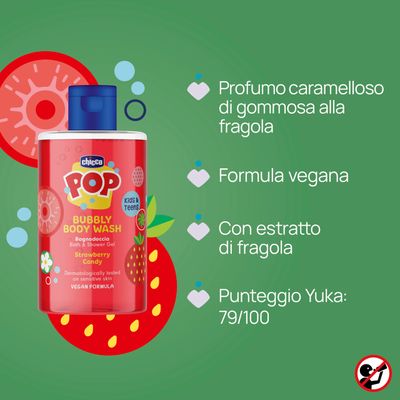 Chicco Pop Bagnoschiuma Fragola da 300ml