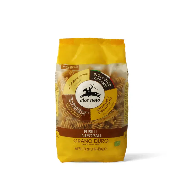 Alce Nero Pasta di Grano Duro Fusilli Integrali 500g