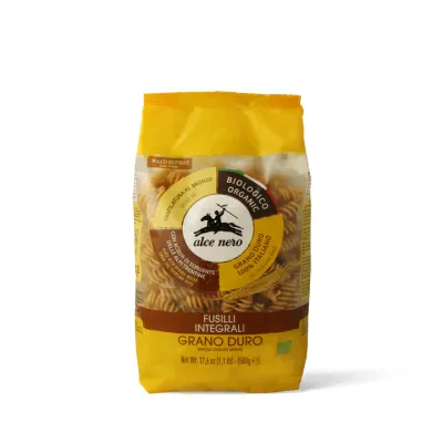 Alce Nero Pasta di Grano Duro Fusilli Integrali 500g