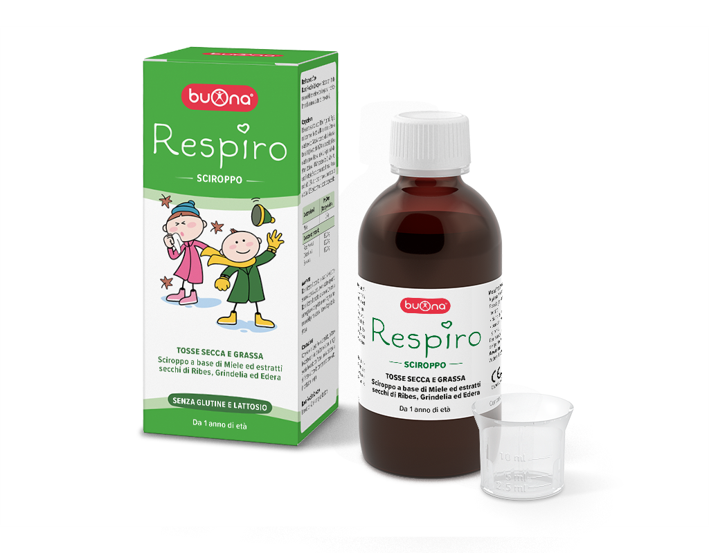 Buona Respiro Sciroppo per Tosse secca e grassa Flacone da 140 ml