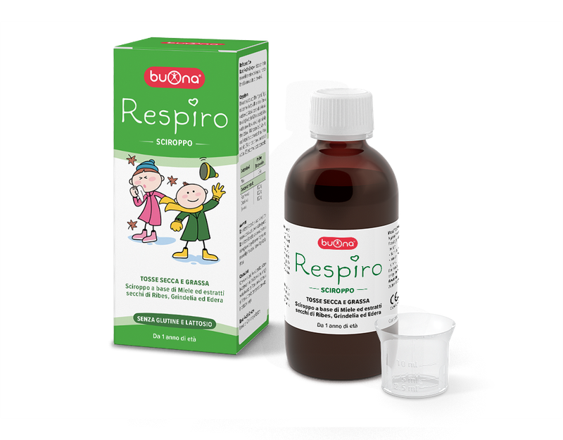 Buona Respiro Sciroppo per Tosse secca e grassa Flacone da 140 ml
