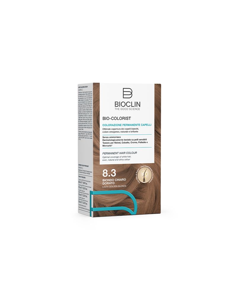 Bioclin Bio Colorist Colorazione Permanente Capelli Biondo Chiaro Dorato 8.3