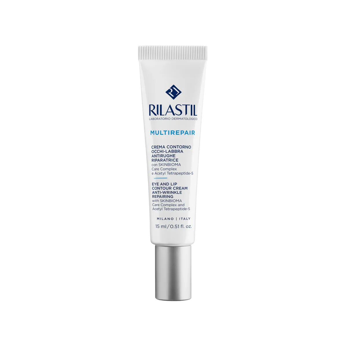 Rilastil Multirepair Crema Contorno Occhi Labbra Antirughe Riparatrice Confezione da 15ml