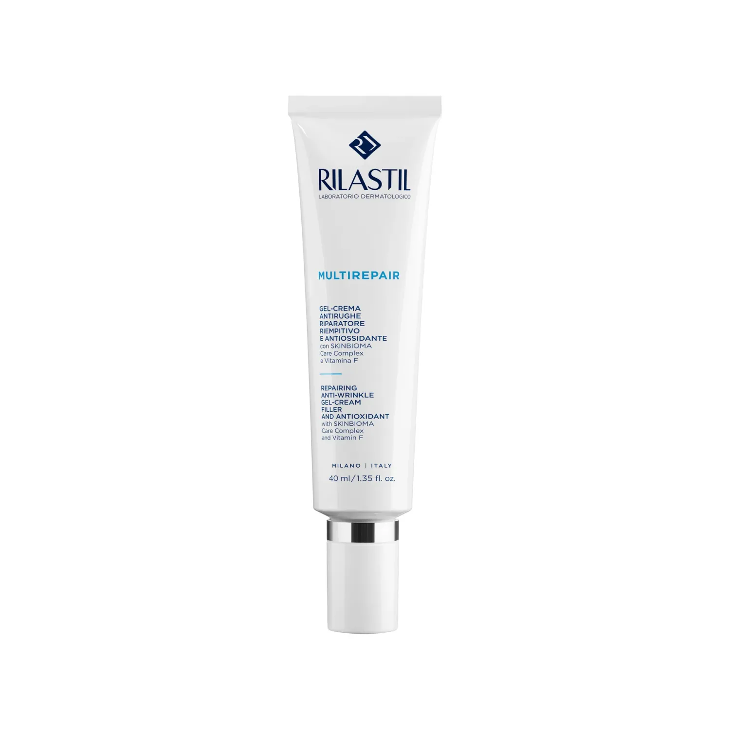 Rilastil Multirepair Gel Crema Antirughe Riparatore Riempitivo e Antiossidante  Confezione da 40ml
