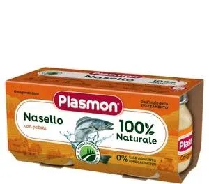 Plasmon Omogeneizzato di Pesce Nasello con Patate 2x80g