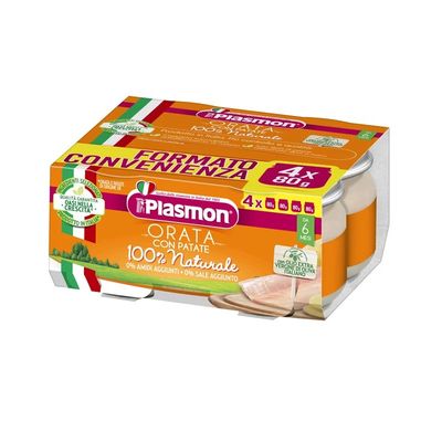 Plasmon Omogeneizzato di Pesce Orata con Patate 4x80g