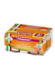 Plasmon Omogeneizzato di Pesce Salmone con Verdure 4x80g