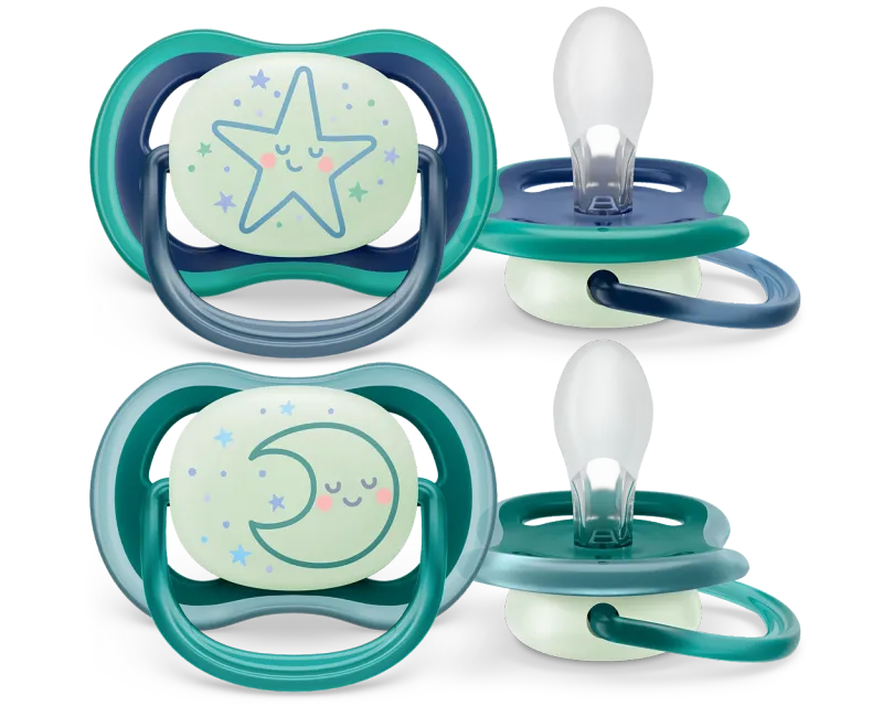 Avent Succhietti Ultra Air Nighttime 6-18 2pz