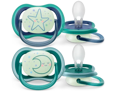 Avent Succhietti Ultra Air Nighttime 6-18 2pz