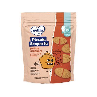 Mellin Puzzle Crackers Pomodoro  e Basilico 105g