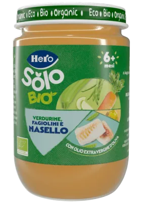 Hero Omogeneizzato Verdurine Fagiolini e Nasello 190gr