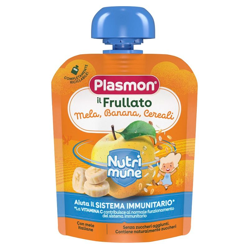 Plasmon Spremi e Gusta Frullato Mela Banana Cereali da 85g