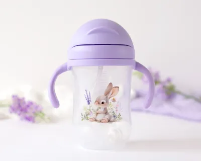 Kiokids Tazza Apprendimento Coniglio Viola 300ml