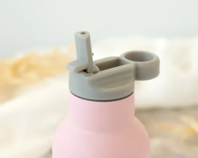 Kiokids Bottiglia Rosa in acciaio inox 350ml