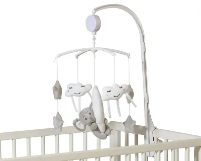 Kiokids Giostrina Musicale per Culla Elefante Grigio