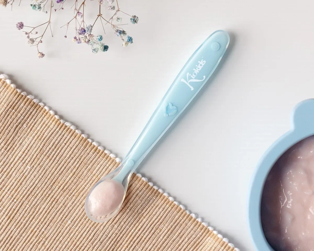 Kiokids Cucchiaino Silicone Azzurro