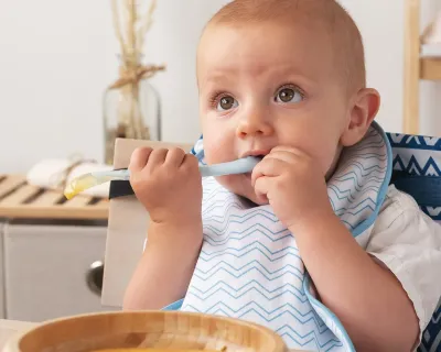 Kiokids Cucchiaino Silicone Azzurro