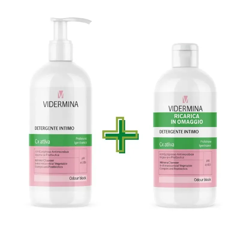 Vidermina Clx Attiva Detergente Intimo da 500ml con Ricarica Omaggio