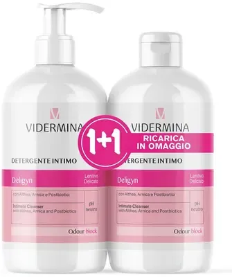 Vidermina Deligyn Detergente Intimo da 500ml con Ricarica Omaggio