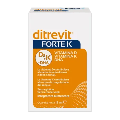 Humana Ditrevit Forte KGocce Integratore di Vitamina D K DHA da 15ml