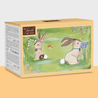 Fiocchi di Riso Cofanetto Relax  Latte Detergente Crema Viso Salviette Acqua non Acqua Copertina