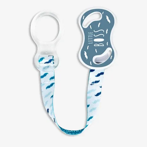 Nuvita Nastrino Portasucchietto con Anello Powder Blue